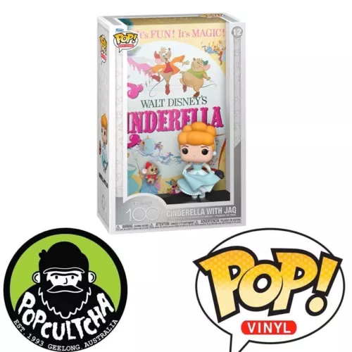 Cinderella (1950) - Cinderella with Jaq Disney 100th Movie Posters Pop! Vinyl