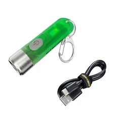 NITECORE TIKI GITD 300 Lumen USB-Keychain Flashlight UV/High CRI LED + USB Cable