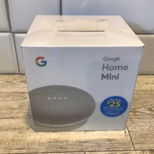 Google Home Mini Smart Speaker - Chalk (GA00210-US) BRAND NEW FACTORY SEALED
