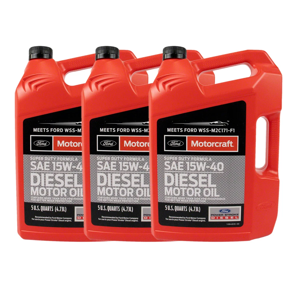 Motorcraft 15W40 Oil Change Kit For 03-10 Ford Super Duty 6.0L/6.4L Powerstroke - Image 4 of 4