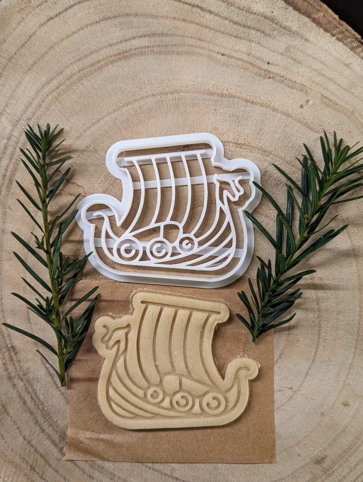 Wikinger Ausstechformen, 4er Set, Backförmchen Plätzchen backen - Bild 2 von 4