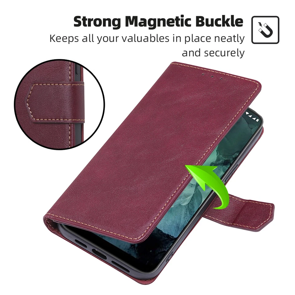 For Oneplus Nord N10 N100 8T 8 7T 7 Pro 6 6T 5T 5 3 Wallet Flip Case Stand Cover - Image 4 of 4