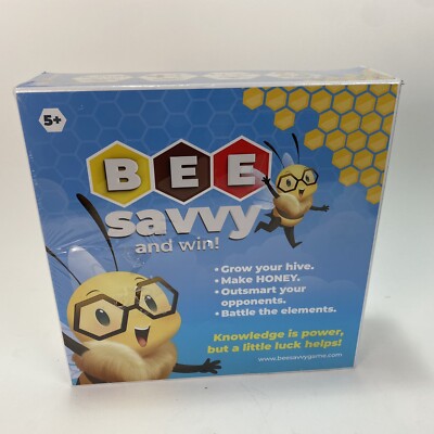 NEW Bee Savvy and Win Game Board Game 5+ Kids Children Educational Family Fun
