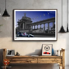 Indy Toronto Race Track Poster INDYCAR Al Unser Jr Chevrolet Car Print Fans Gift