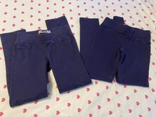 Lee Pull On Slim Leg Pants Jegging Girls 8 Lot Of 3 Navy Blue PreOwned