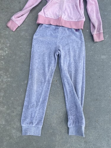 Juicy Couture Vintage 00's Kids Track Suit Sz 6X & 7 Girly Cute Y2k Vtg - Picture 3 of 7