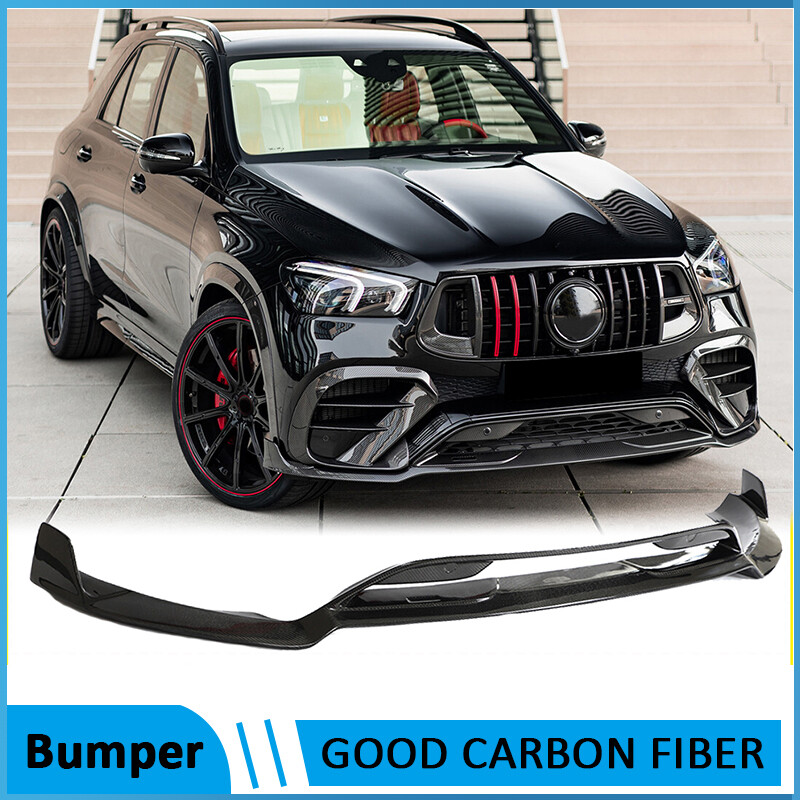 Fits Mercedes Benz GLE63 2021-2023 CARBON FIBER Front Bumper Lip
