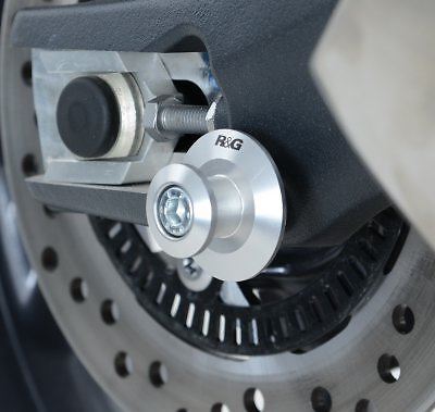 R&G Paddock Stand Bobbin Elevation Silver (M6) Aprilia RS4 125 2011 - 2021