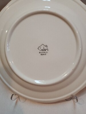 Buffalo China Off White Plate Restaurant Ware USA Vintage 9