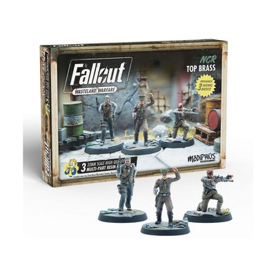 Modiphius Fallout Wasteland Warfare 32mm NCR Top Brass SW (New)