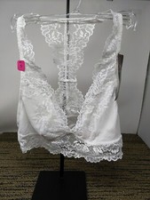 Maidenform Women's Size Small Lace-T-Back Bralette DM1126 White NWT