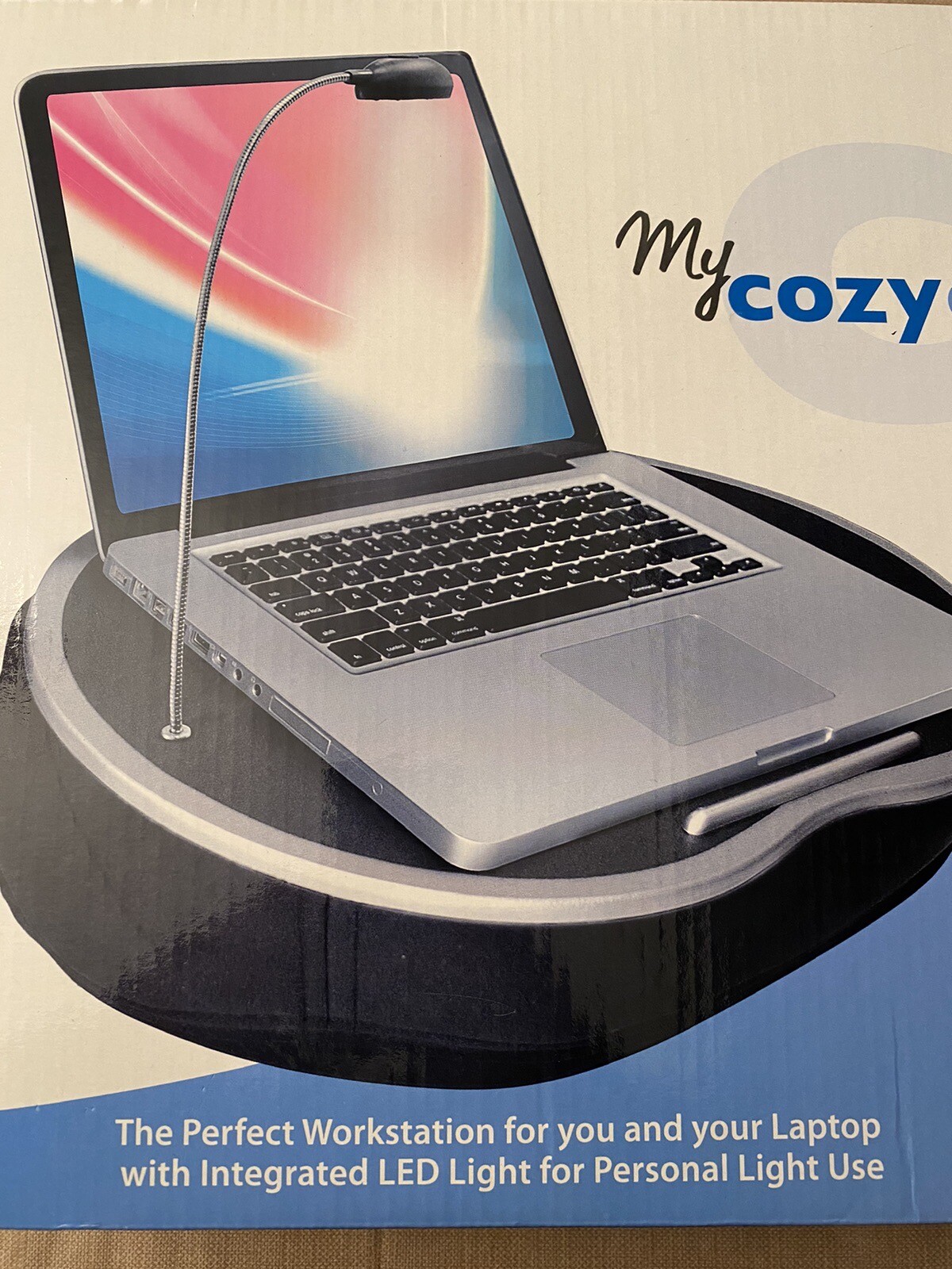 My Cozy Colors Laptop Desk With Light “As Seen On TV” New In Open Box