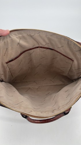 Brahmin Pecan Melbourne Laptoptasche Kroko Muster - Bild 11 von 16