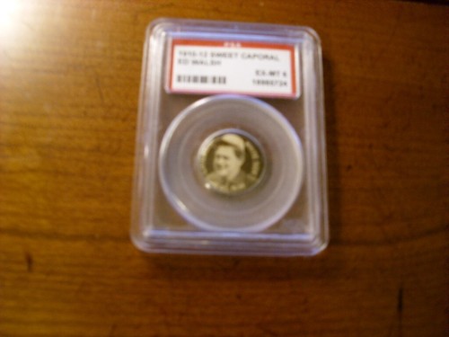 ED WALSH HOF 1910-12 SWEET CAPORAL PIN PSA EX-MT 6!!!! 1.82 CAREER ERA #1!! - Picture 3 of 4