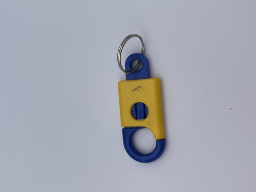 Vintage Blockbuster Video Keychain - Blue & Yellow - Picture 2 of 2