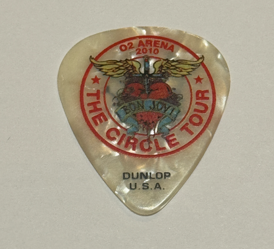 Bon Jovi Richie Sambora Signature Guitar Pick 2010 The Circle Tour