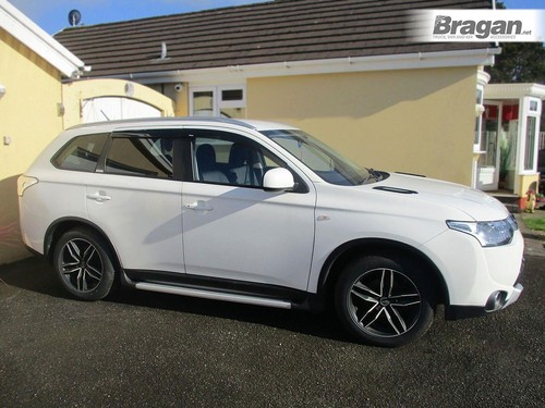 Window Deflectors - Adhesive To Fit Mitsubishi Outlander 12 - 21 Tinted Acrylic - Picture 11 of 12