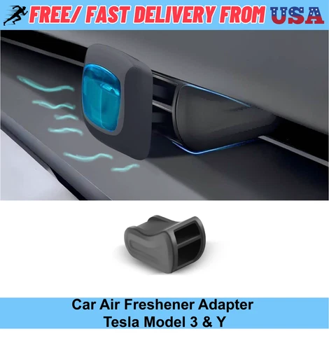 Silicone Air Freshener Adapter for Tesla Model 3 & Y Vent Clip-Free Scent Holder