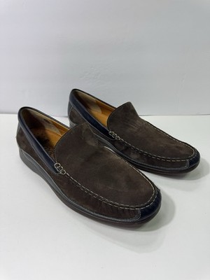 Mephisto Cool-Air Brown Leather SlipOn Loafers Dress Shoes Men Sz 13 US