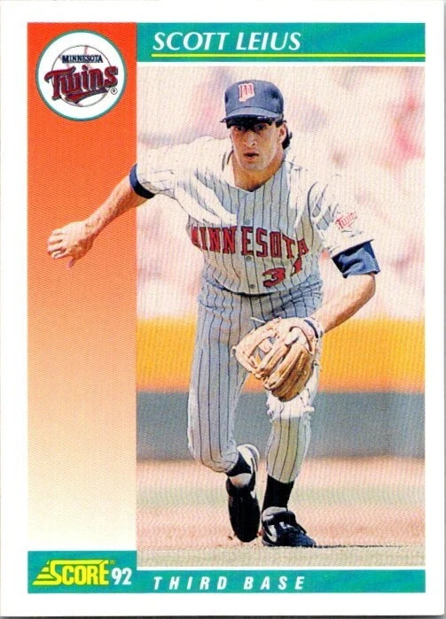 1992 Score Baseball (251-500) - You Pick - FREE SHIPPING 5+ Cards NM