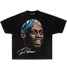 Dennis Rodman Legendary Bulls Vintage Boxy Shirt Streetwear Y2K