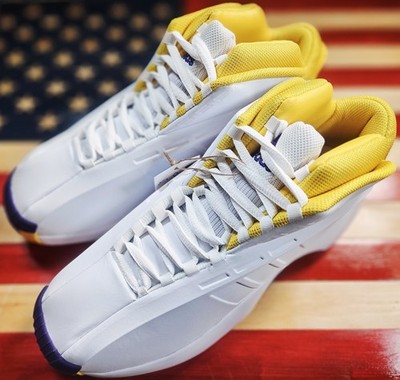 Adidas KOBE Crazy 1 Lakers HOME White/Gold/Purple Basketball Shoe