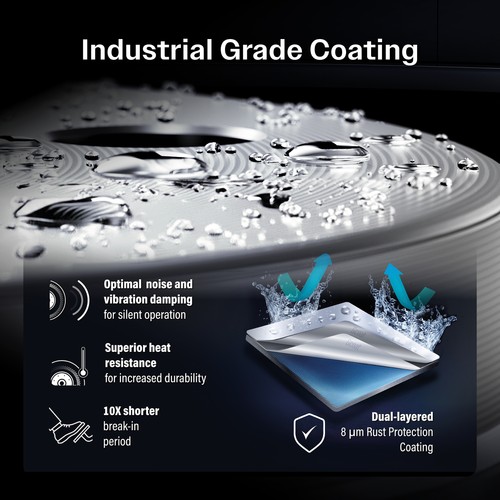 Front Rear Coat Brake Rotors Ceramic Pad Kit For 2019-2023 Hyundai Kona Electric - Picture 7 of 24