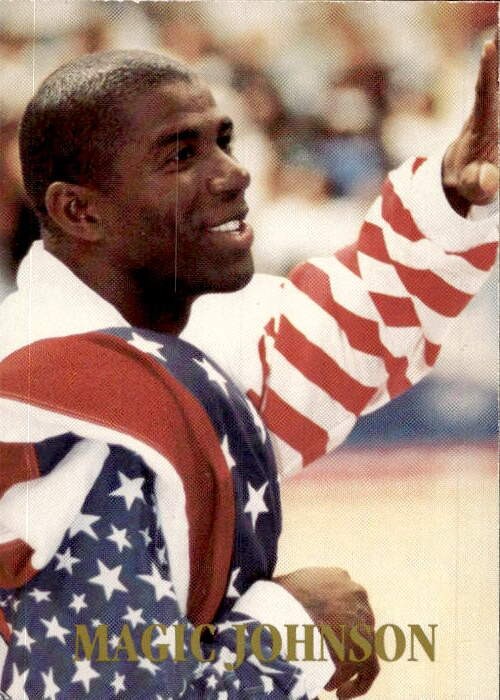Card Magic Johnson USA 1992 Gold Medal Winner Barcelona