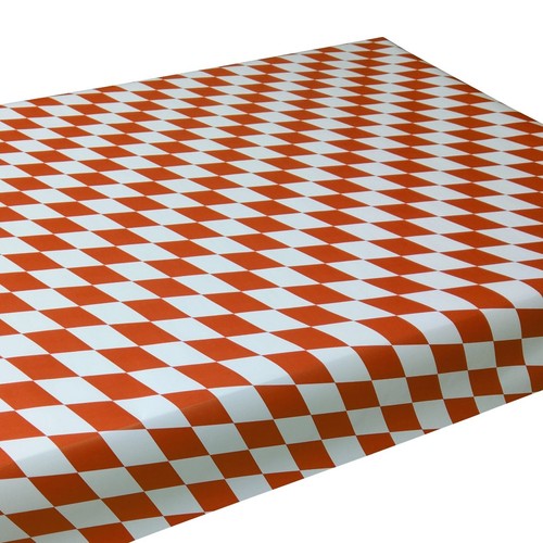 50m x 0,75m rot weiß JUNOPAX Papiertischdecke Raute Karo für Festzelttische - Bild 2 von 10