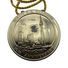 Vintage Senate KG Harmonie 10th Anniversary Toronto CN Tower Medal Pendant