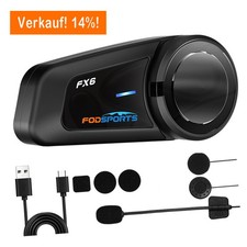 1KM FX6 Bluetooth Intercom Motorrad Gegenspre...