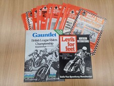 Selection of 1980 British Speedway programs, (Belle Vue Speedway) 