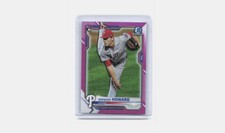 2021 Bowman Chrome #59 Spencer Howard Fuchsia Refractor #/299