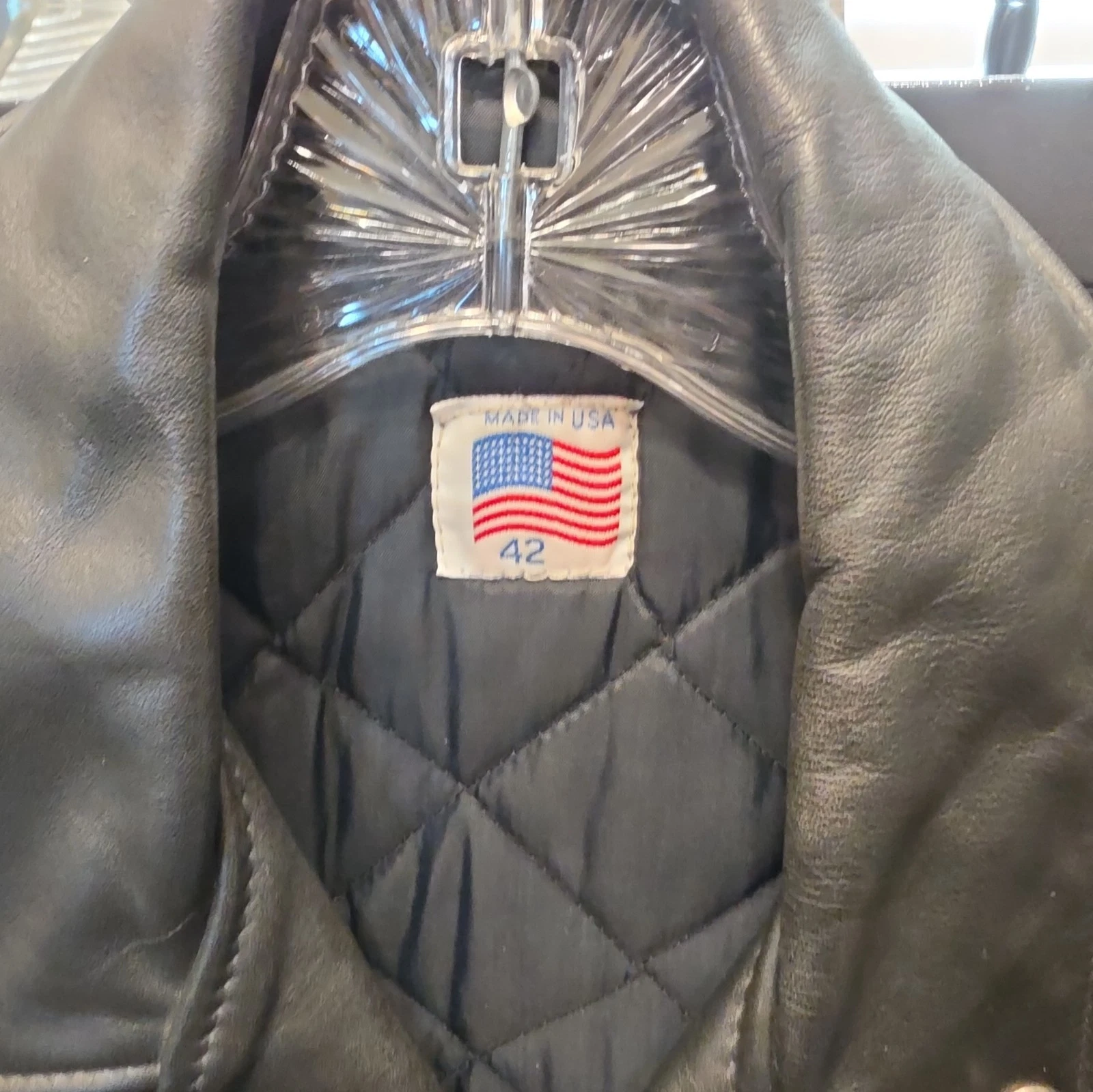 Vintage Indian Motocycle USA Leather Jacket Motorcycle Choppers 80s 90s Sz42 image 2