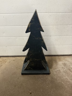 Cedar Wooden Christmas Tree Decor (18  Height) HANDCRAFTED
