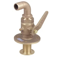 Perko 2" Seacock Ball Valve Bronze with 90 degree hose adapter MADE IN THE USA