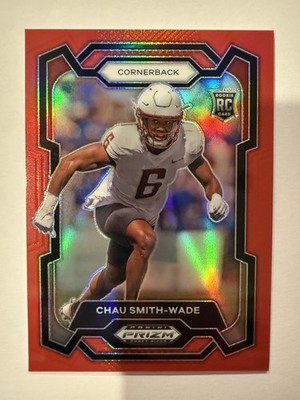Chau Smith-Wade -2024 Panini Prizm Draft Picks - Red Prizm /299 #188 (RC,NUM)