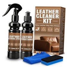 Leather Cleaner and Conditioner Kit, Leather Conditioner  Car 4oz each