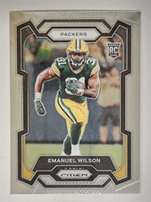 2023 Panini Prizm #335 Emanuel Wilson Green Bay Packers Rookie Card RC