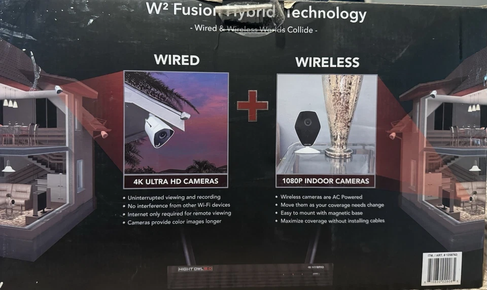 Night Owl 4K Ultra HD Hybrid Security System 1TB HDD, C-H441P8-W2I2M - Image 3 of 4