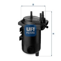 UFI Kraftstofffilter 24.013.00 Filtereinsatz FüR KC0 Nissan Clio SB0 FC0 Kangoo