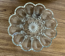 Vintage Heavy Glass Anchor Hocking Deviled Eg...