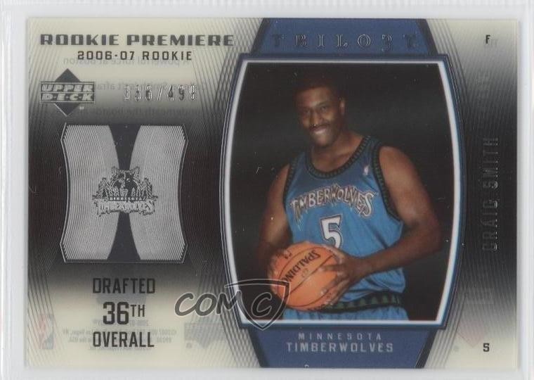 2006-07 Upper Deck Trilogy Premiere 366/499 Craig Smith #112 Rookie RC 0a1