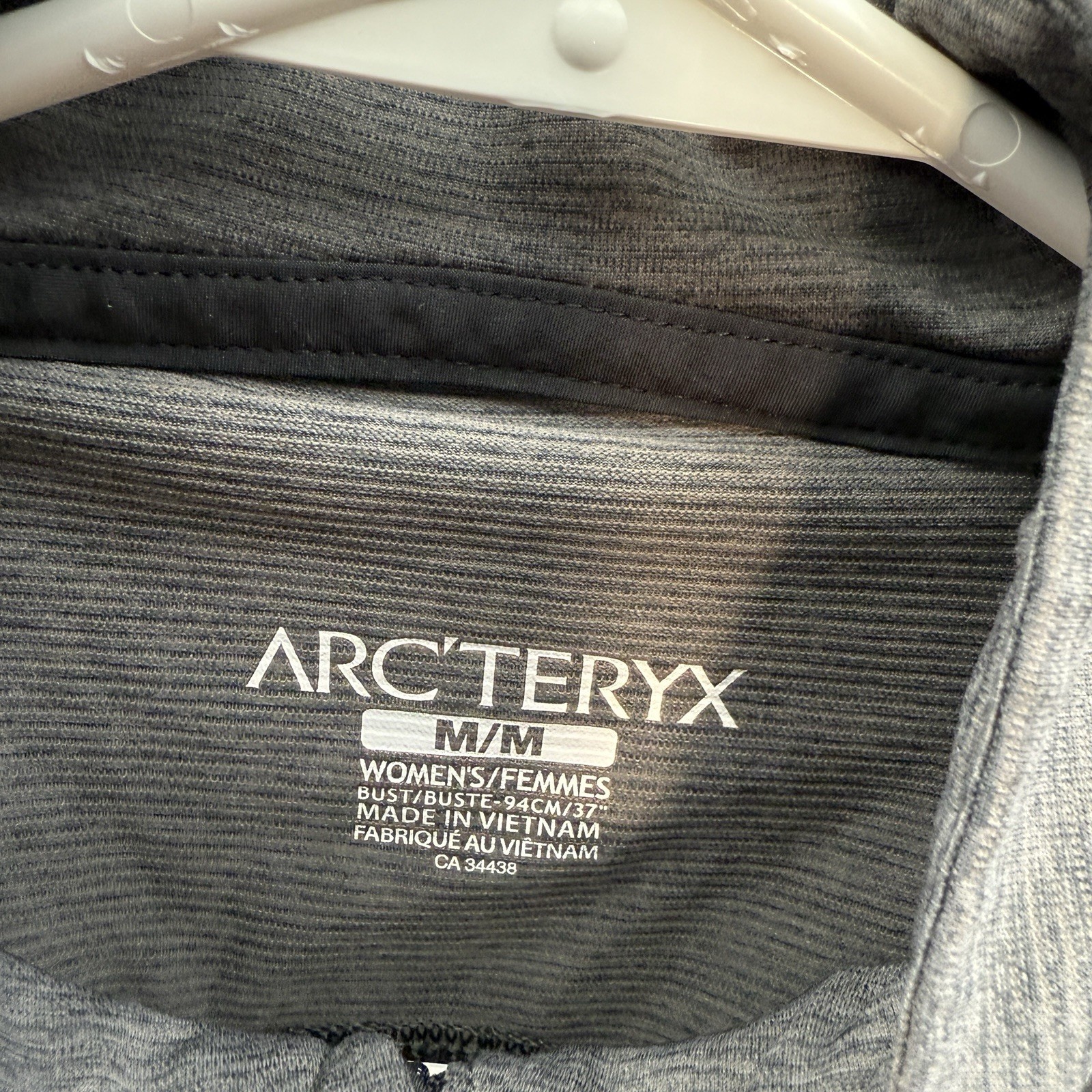 ARC'TERYX Arcteryx Giacca Donna Grigio Medio Nero Taema Mezza Zip Strato Medio Escursionismo Outdoor