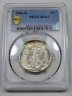 1941 D 50c Walking Liberty Half Dollar PCGS MS65 RAINBOW TONED Nice *K1021