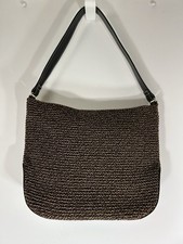 Borsa The Sak X Elliott Lucca caffè/ottone vintage 2003 uncinetto e pelle