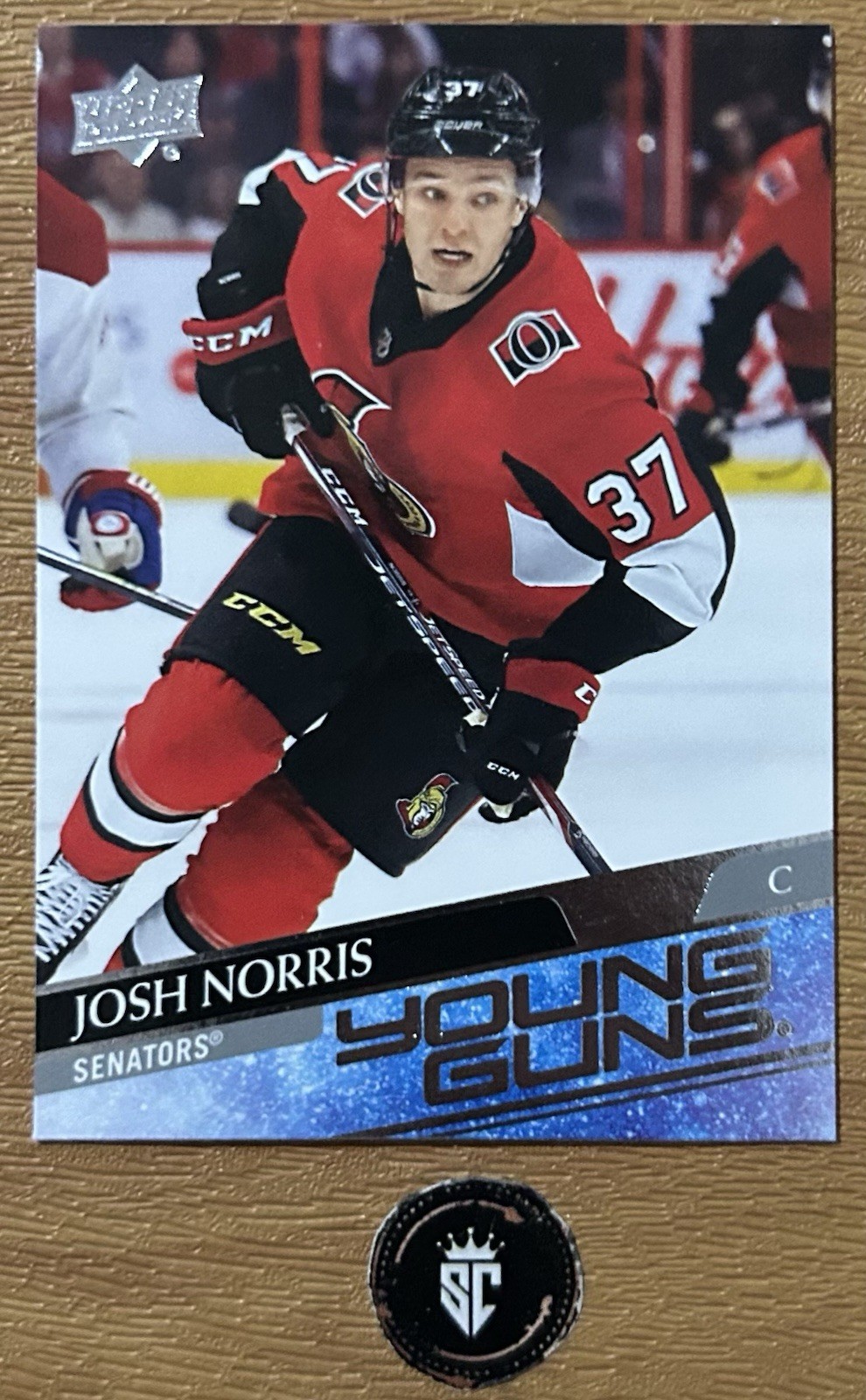Josh Norris 2020-21 Upper Deck Series 1 Young Guns #209 Ottawa Senators