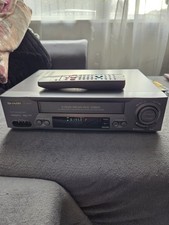 Sharp VC-MH721 VCR VHS Player 4-Head NICAM Hi-Fi Stereo.working with remote! 