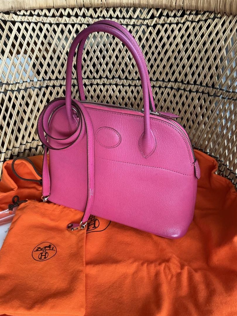 Hermès 27cm Birkin Bag Rare Fuchsia Pink Leather Used Limited Price image 3