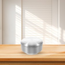 Stainless Steel Shaving Bowl: Shaving Soap Bowl with Lid for Men - Double-Wall